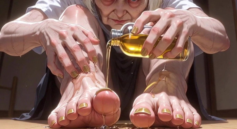 YOUR BEST FANTASY: Urutan minyak kaki sensual nenek berusia 87 tahun - kaki &amp; kuku yang...