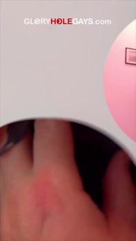 Straight Cock at the Gloryhole - Tongued Until He Cums