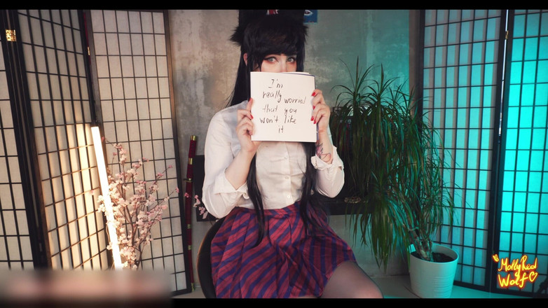 MollyRedWolf: Komi-san. Geheimes video. 4k - Mollyredwolf