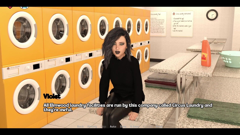 AVN Teller: Elmwood University - romantische date-nacht mit Goth college-mädchen