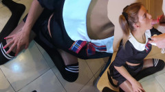 Nylon Xtreme: Camille Oceana menghukum awek kolej untuk membuat blowjob
