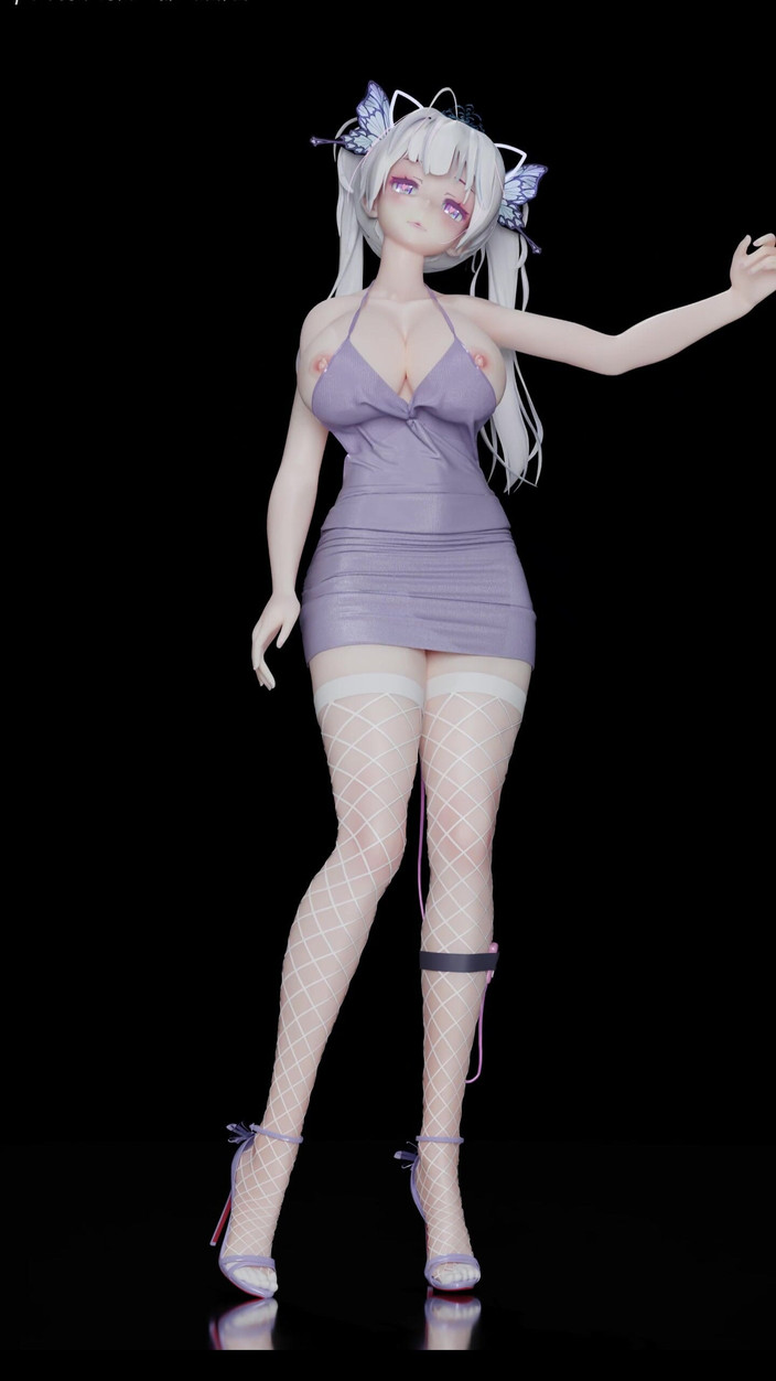 MikuMotion: Exid - hete roze witte netkousen; Kontplug; Tweeling paardenstaarten