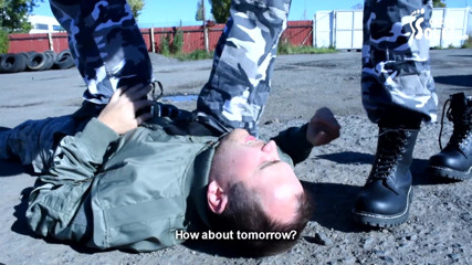 Czech Soles - foot fetish content: Bullying in the army - 3 girls vs one guy