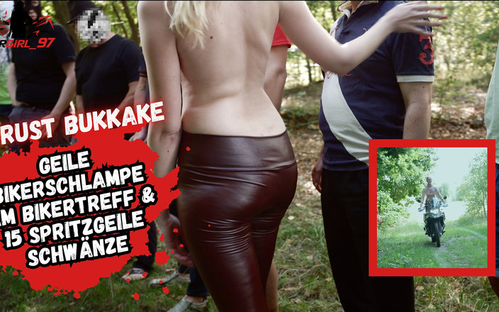 Bikergirl_97: Bukkake at Biker Meeting with Teen Biker Girl Ends in...