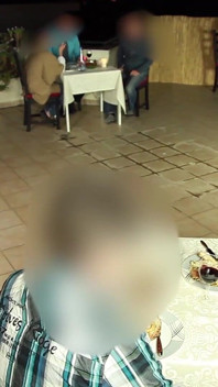Public Extreme! Hot Licking and Fucking Orgy in a Restaurant
