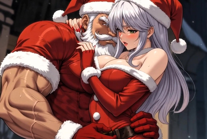 Stories&Anime: 「いたずらなサンタがクリスマスの夜に従順なミセス・クロースを罰する - 変態アニメ」