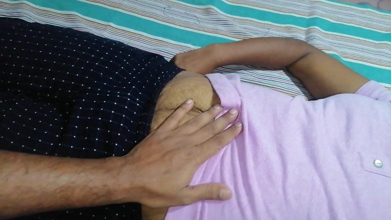 Sweety In Bed: Asian with Bushy Hairy Tits Full Body Strip Before Intense...