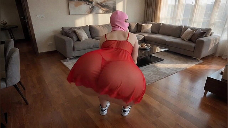 Xprohibidox1: Woman in Black Babydoll with Big Butt