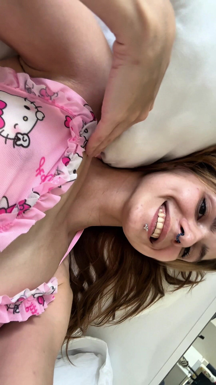 Catalien: Slow Hello Kitty Body Tease in Pink Lingerie