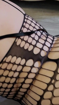 Big Ass of a Submissive Slut in Mesh Lingerie