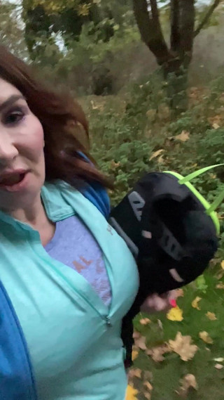 Thumbnail of Outdoor Hairy Pussy Flashing Fingering