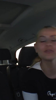 Busty teen gets picked up and fucked in threesome