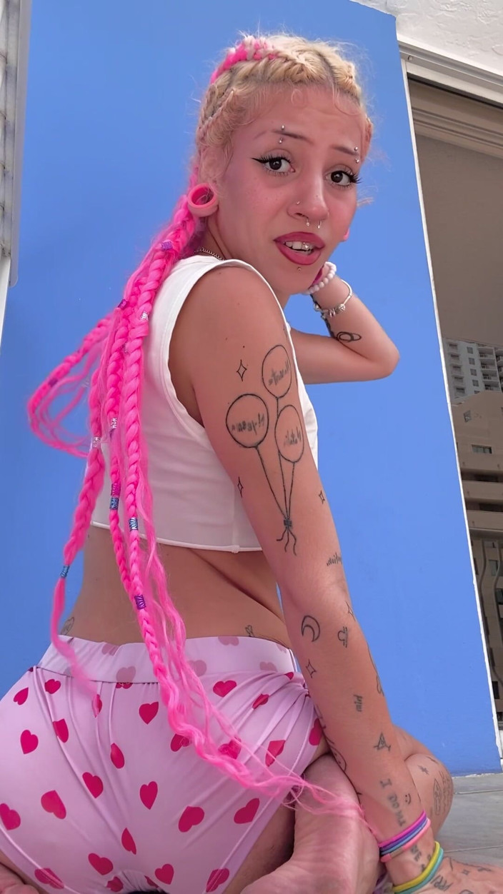 Nali Marie: POV Your Big Stepsister Gets Freaky Strip-tease Pigtail Braids Dirty...