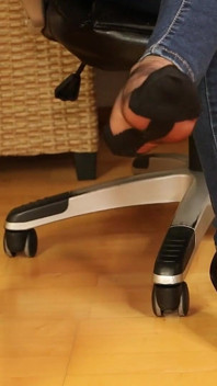 Preto Rht Nylons &high heels - slow footplay em jeans apertados