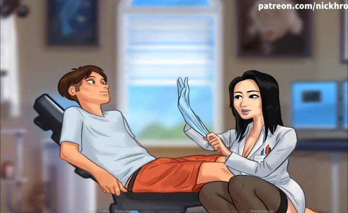 Cartoon Universal: Summertime Saga bahagian 143 (submisif Itali)