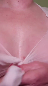 Big Tits Oiled and Dildo Fuck and Nipple