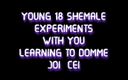 Shemale Domination: Alleen audio - jonge 18 shemale experimenteert met je leert domme Joi...