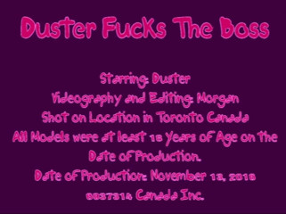 The Great Canadian Male: Duster трахает босса