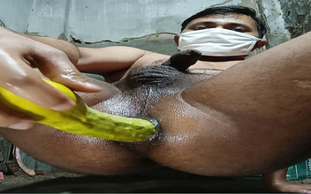 Durty boys: Long & Big cucumber inserting my ass and fucking hard