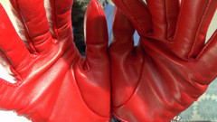 Lady Victoria Valente: आज आपका कमशॉट दिन है! लाल चमड़े के दस्ताने, लेडी विक्टोरिया वैलेंटे