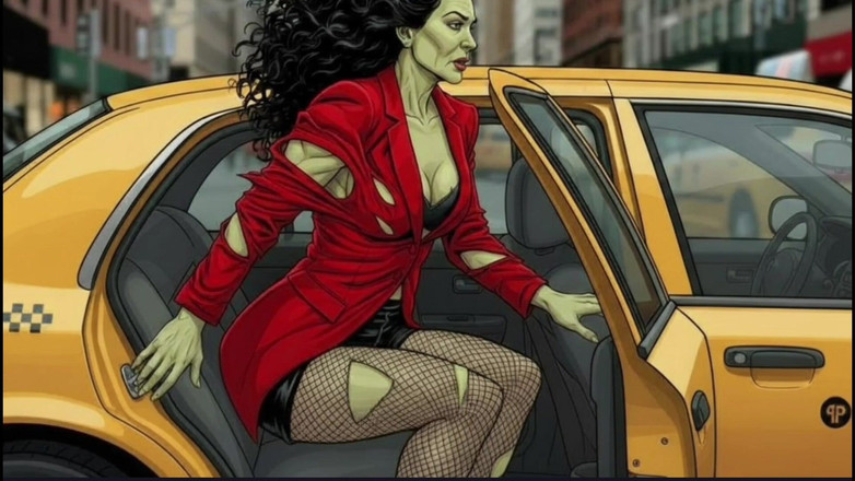 Octopussy Lovers Club: Вона Халк. Секс в машині. Мультфільм дорослих коміксів.