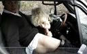 Java Consulting: Dojrzała blondynka ssie kutasa swojego kochanka w samochodzie