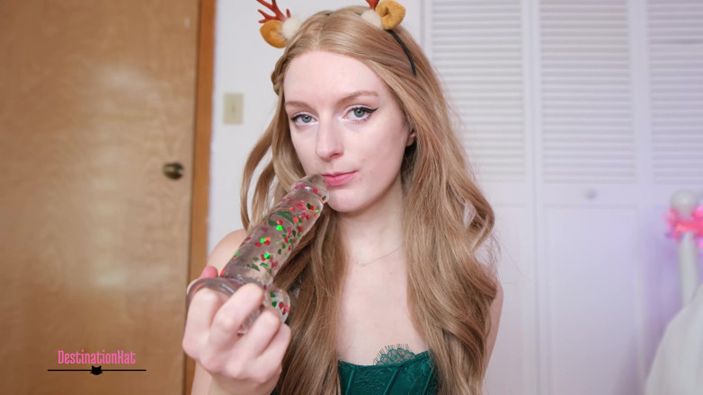 Destination Kat: Creamy Christmas Dildo