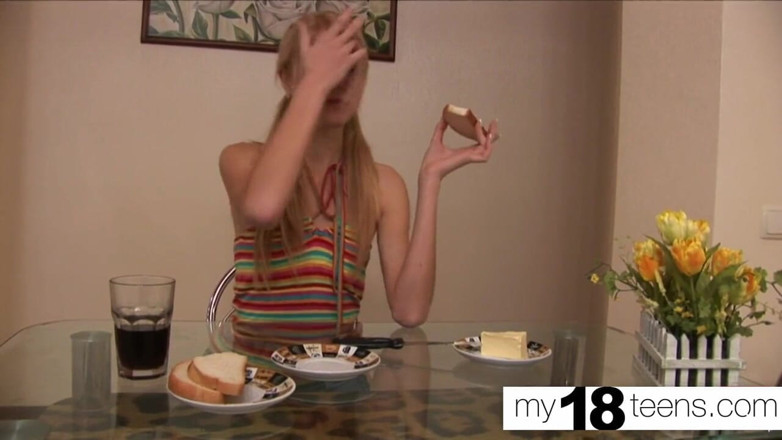 My 18 Teens: MY18TEENS - Young girl jerk off tight pussy and real orgasm