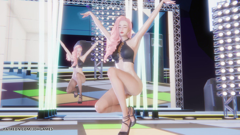 3D-Hentai Games: Mmd Twice - I Can't Stop Me Seraphine Sexy Striptease League...