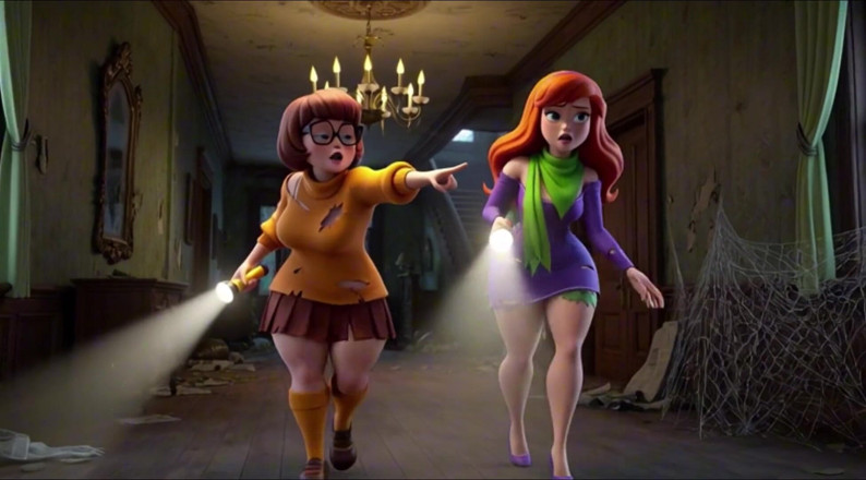 My night collection: Velma and Daphne Become Fully Nude in Haunted Mansion Ghost...