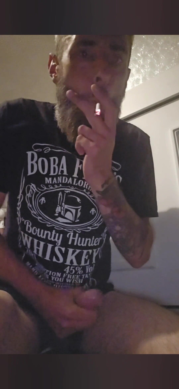 Smoking stoker: Big Dick Wanking and Smoking Compilation