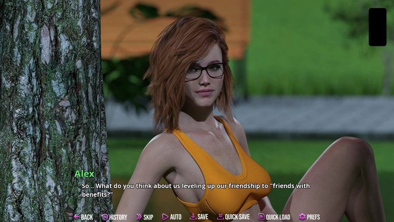 LustSaga: College Kings 139 - Rileys geheimer Moonlight-handjob im park