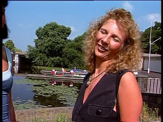 Lucky Cooch: Blonde and brunette at the outdoors interview