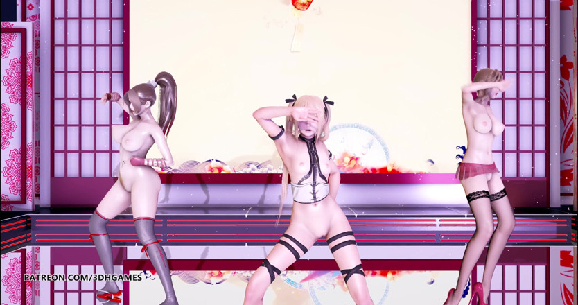 3D-Hentai Games: Striptiz DOA Mai Shiranui Marie Rose Misaki