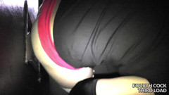 Sucking off 6 cocks at the gloryhole thumbnail