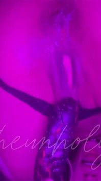 Masturbating