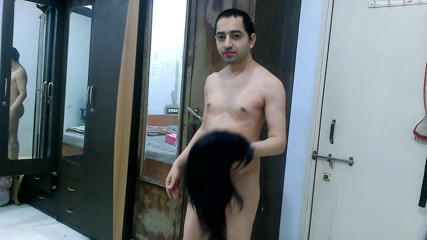 Cute & Nude Crossdresser: Słodki i seksowny maminsynek crossdresser femboy Sweet Lollipop próbuje własnych...