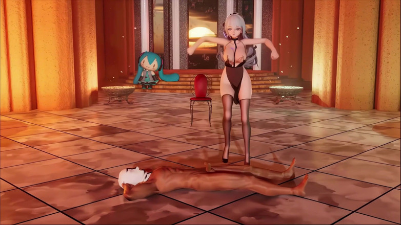 MikuMotion: [mmd] arrogant dans abrakadabra analsex mjölkkedja svart sidendans slap