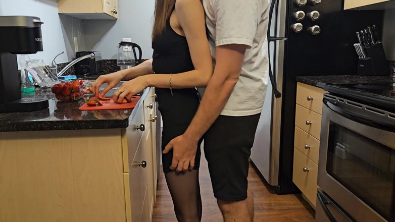 Amelia Amour: Fucked in a Dress on the Kitchen Table