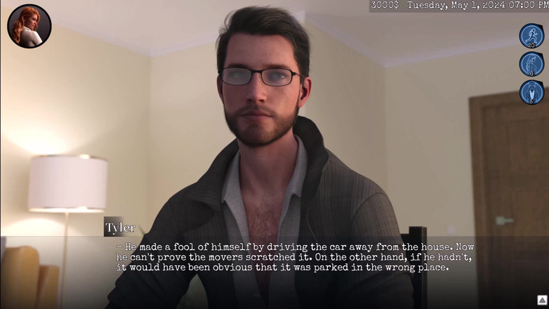 Kitty Gamer: 道徳の境界1 ジャスティンはエマのタイツの間からペニスを擦り、タイラーが入ってきた