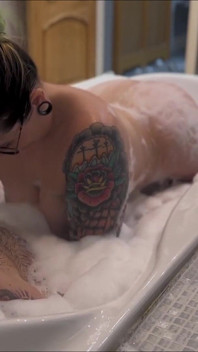 Real Couple Enjoying Each Other in the Bath