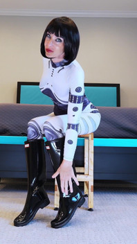 Robotic Scifi Anime Boot Girl - curva cizme E14 - MILF Stella
