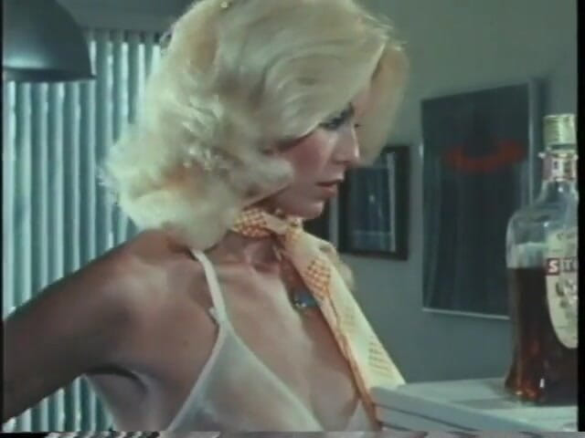 Old Good Porn: Blonde babe gets fucked from behind while chick rubs her...