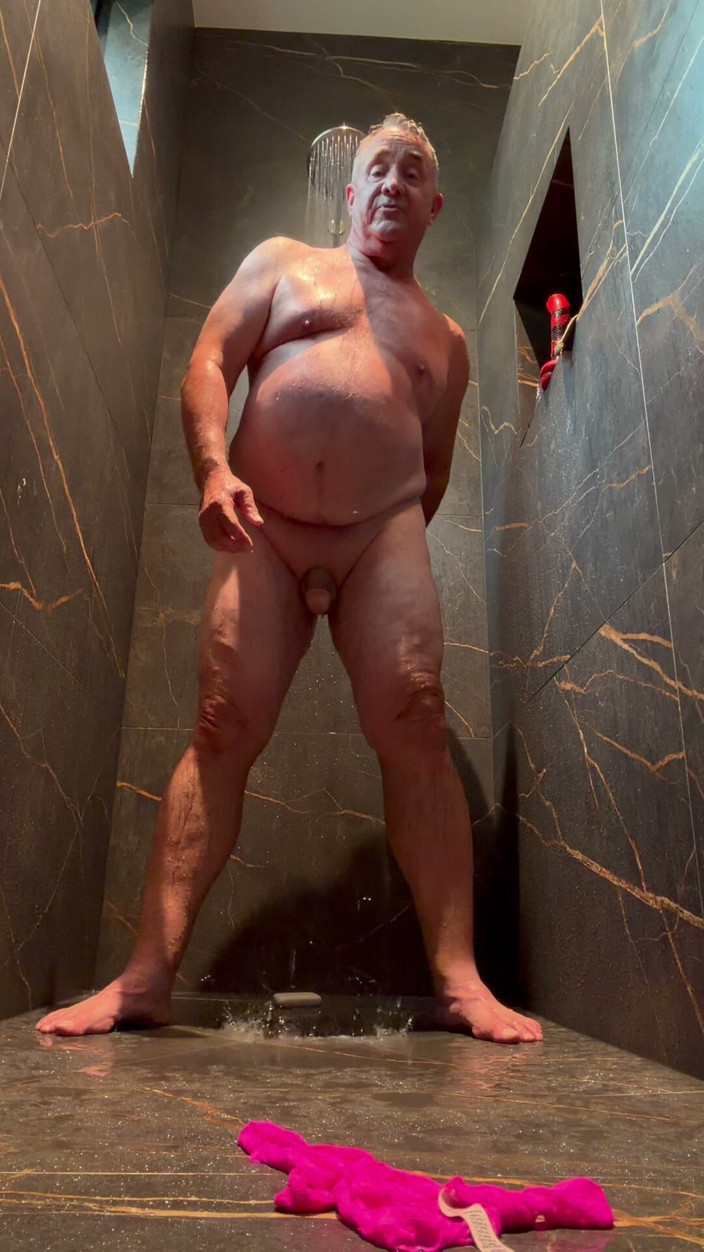 GottaLuvBB: Taking a Shower in Thong