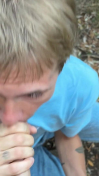 Twink Sucks and Then Takes a Big Inside and Cums