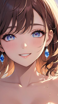 Pastel Reflections: a Beautiful Young Woman with Soft Skies in Her Eyes