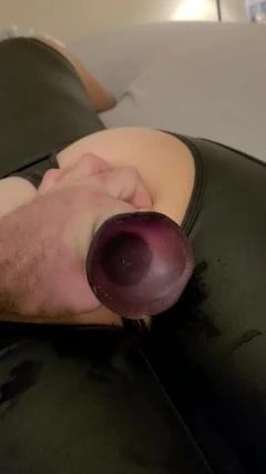 スキューバマスクとブレスコントロールをビニール袋で結びつける