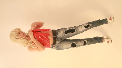 Toy Sluts: Teen blonde stripping her clothes