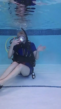 Bound Beneath the Surface - Scuba Tease & Rope Play in Vintage Wetsuit