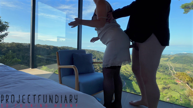 Projectsexdiary: Baculatá sekretářka v hedvábných šatech má sex s šéfem na vrcholu světa -...